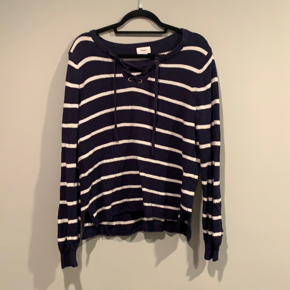 Laced up sweater